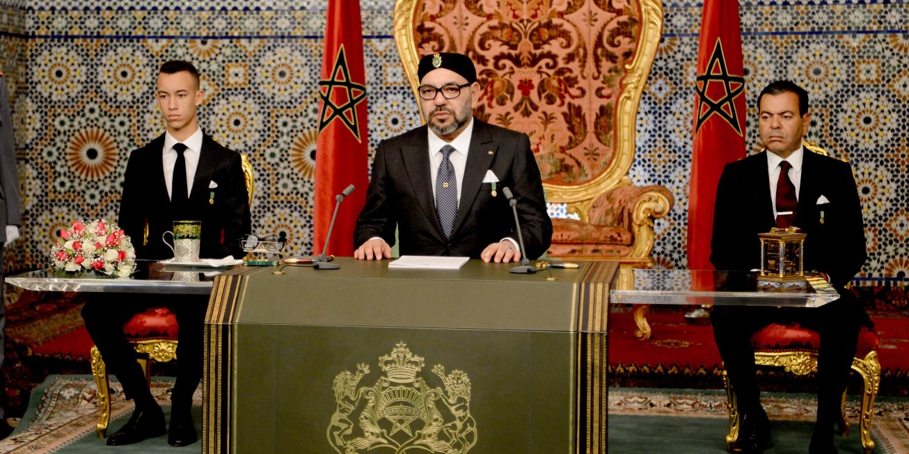 (Image d'archive) Mohammed VI lors du discours à la nation en novembre 2018